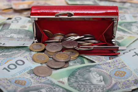 Red wallet 3の写真素材