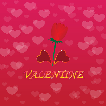Rose and Valentine dayのイラスト素材