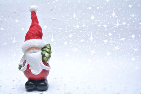 Santa on the white backgroundの写真素材