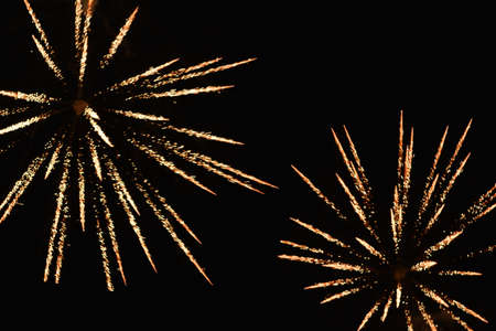 Beautiful fireworks - celebration of New Yearの写真素材