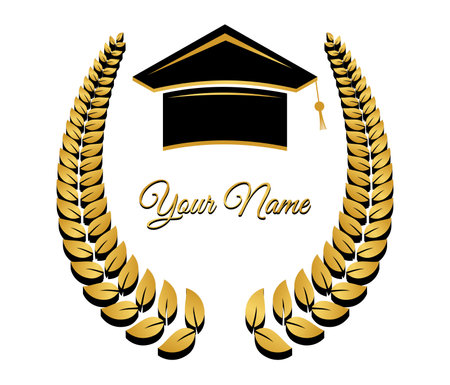 graduation design, vector illustration eps10 graphic. Graduation symbolのイラスト素材