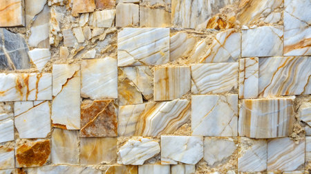 Marble stone wall texture background for interior exterior decoration and industrial construction concept design.の素材