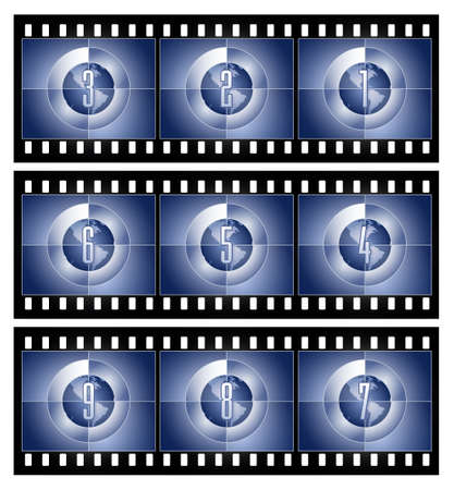 Film Countdown - Globe seriesの写真素材