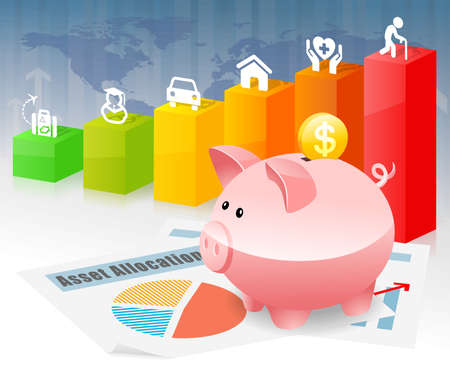Piggybank Savings Investment Planning for Future Goalの写真素材