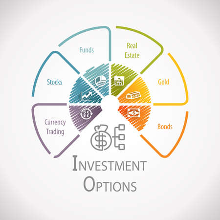 Investment Option Wealth Management Infographicの写真素材