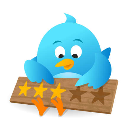 Blue Bird Customer Review Product Rating Announcement Notice Board For Apps and Websiteの写真素材