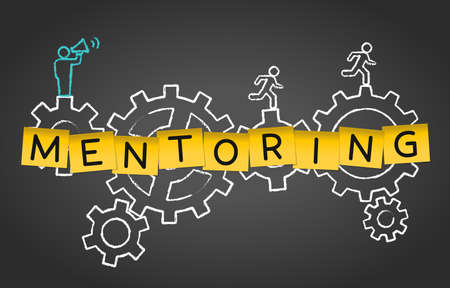 Mentoring Coaching Training Advice Gear Concept Backgroundの写真素材