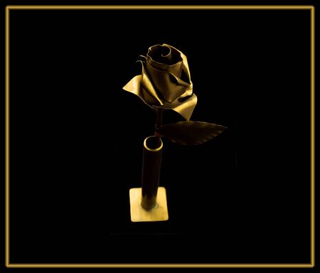 Metal roseの写真素材
