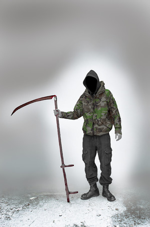 Grim reaper of war and terrorism 4の写真素材