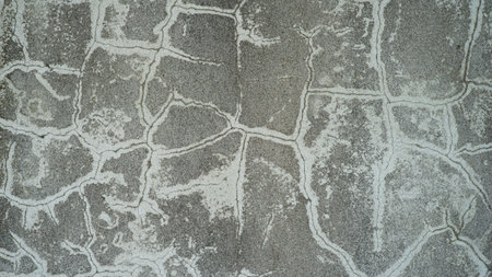 Old concrete wall crack for texture backgroundの写真素材