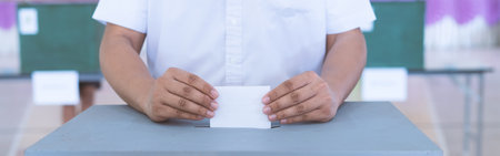 Students vote within the school using ballot papers to vote.The concept of basic democracy within...