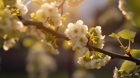 cherry blossom in spring, shallow depth of field, soft focusの素材
