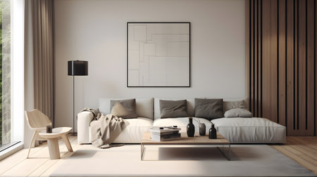 Interior of modern living room in scandinavian styleの素材