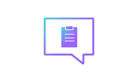message icon concept, message icon with task icon . modern gradient style vector iconのイラスト素材