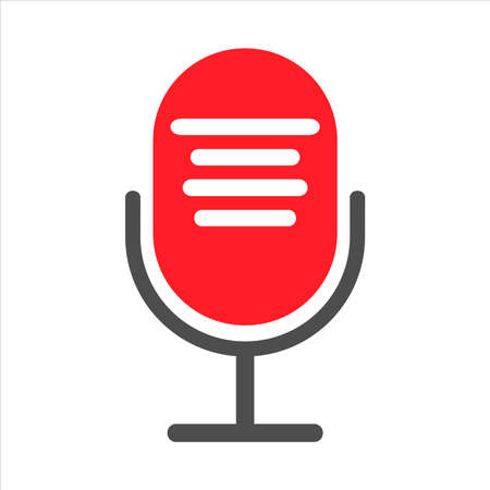 microphone icon vector. microphone icon concept.のイラスト素材