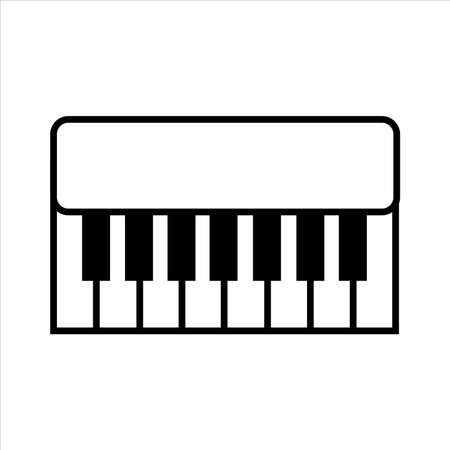 piano icon vector. outline style iconのイラスト素材