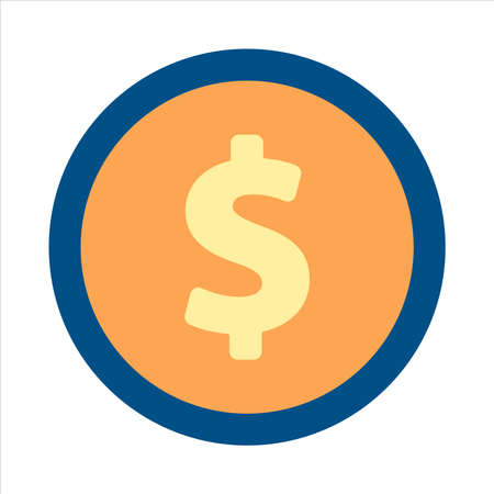 money icon vector. flat design style icon vector conceptのイラスト素材