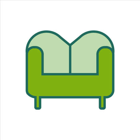flat design sofa icon. vector iconn concept.のイラスト素材