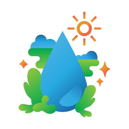 water ilustration design ready use vector . modern ilustration design.のイラスト素材