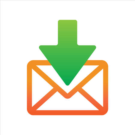 message download icon concept. gradient style design icon conceptのイラスト素材