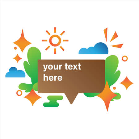 message ilustration concept. gradient style ilustration conceptのイラスト素材
