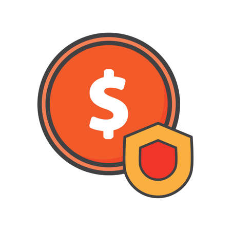 money illustration. Flat vector icon. can use for, icon design element,ui, web, app.のイラスト素材