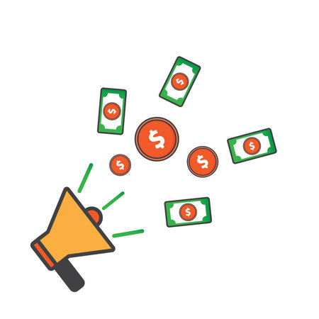 money illustration. Flat vector icon. can use for, icon design element,ui, web, app.のイラスト素材