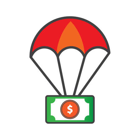 money illustration. Flat vector icon. can use for, icon design element,ui, web, app.の写真素材