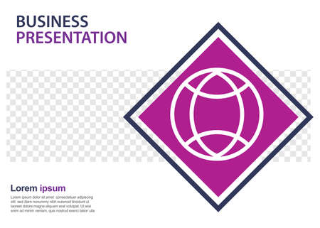 business presentation design template. perfect for brochures, marketing promotion, infographicsのイラスト素材