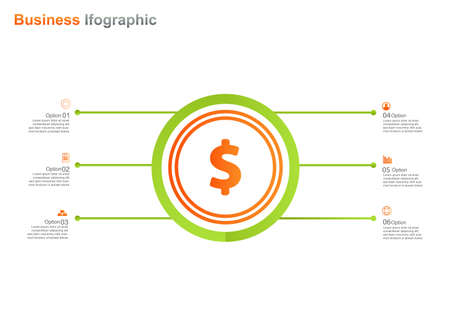 business infograpic design template. 3 option infographic vector illustration. perfect for marketing, promotion, presentationのイラスト素材