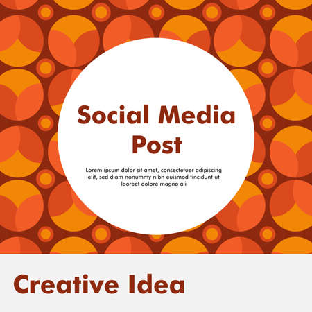 creative social media post design. design template. beautiful background. vector illustration.のイラスト素材