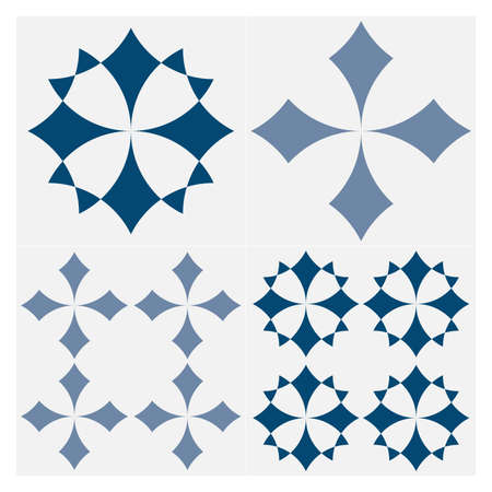 abstract geometric shape. beautiful decorated geometric background. vector illustrationのイラスト素材