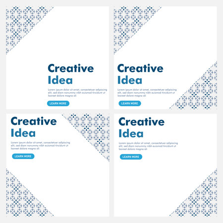 creative social media post design. design template. beautiful background. vector illustration.のイラスト素材