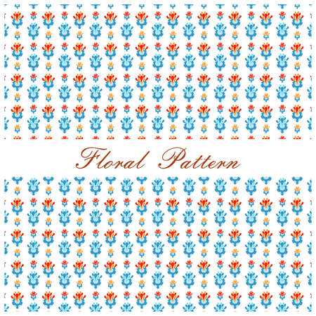 floral pattern. beautiful decorated floral background. vector illustrationの写真素材
