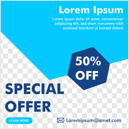 social media post design. promotion banner. ready use  vector design template.のイラスト素材