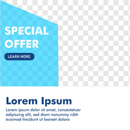 social media post design. promotion banner. ready use  vector design template.のイラスト素材