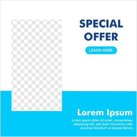 social media post design. promotion banner. ready use  vector design template.のイラスト素材