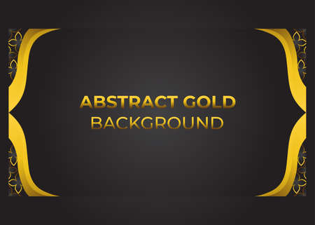luxury gold floral on black background. perfect for marketing and promotion.のイラスト素材