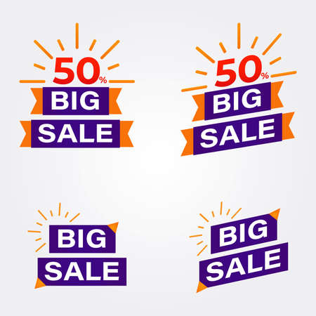 big sale badges collection. promotion badges collectionのイラスト素材