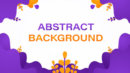 abstract simple natural floral background design. great for promotion and marketing campaignのイラスト素材