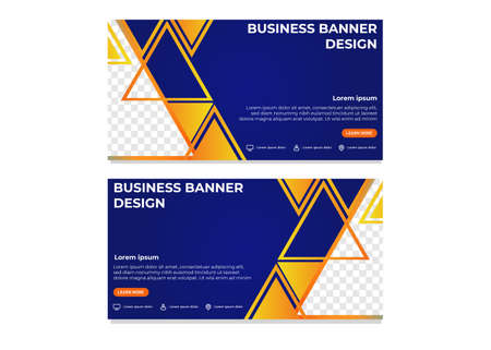 modern gradient business banner templateのイラスト素材