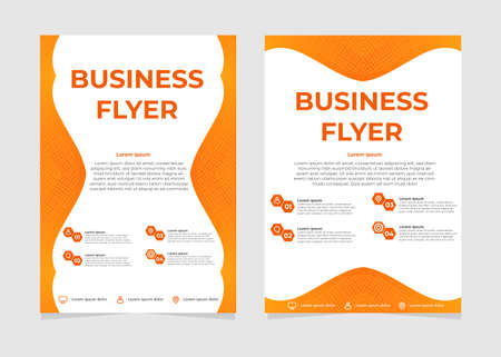 business flyer design template. flyer design template. perfect for business marketing, promotion, and presentation.のイラスト素材