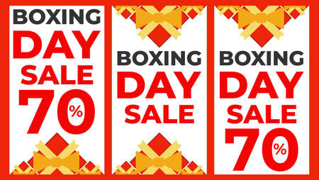 boxing day social media stories template collection designのイラスト素材