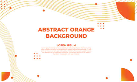 abstract orange gradient geometric background designのイラスト素材