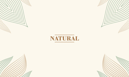 simple abstract natural flat design background designのイラスト素材