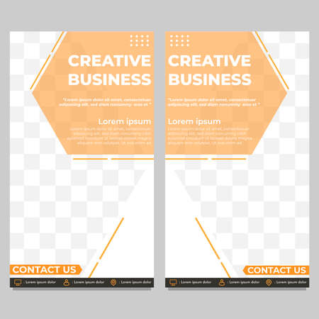 creative business social media story template designのイラスト素材