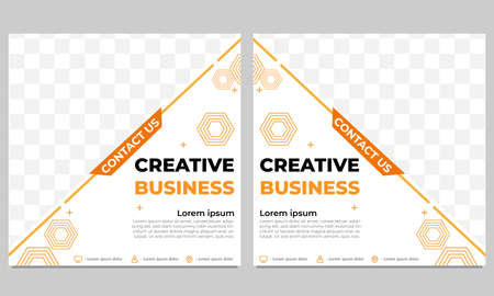 creative business social media post template designのイラスト素材