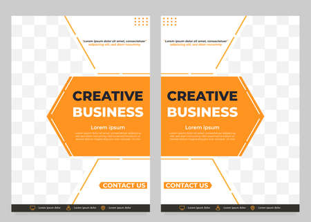 creative business flyer template collection designのイラスト素材
