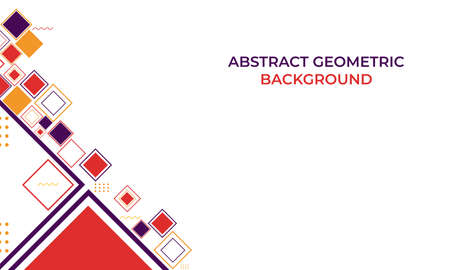 flat colorful abstract geometric background designのイラスト素材