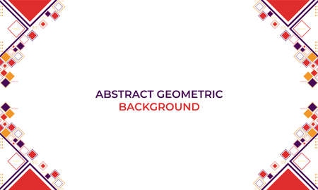 flat colorful abstract geometric background designのイラスト素材